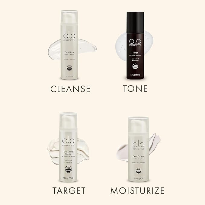 Ola Botanicals Toner (3.4 Fl. Oz), Aloe Vera & Rose Hip, Refresh & Brighten, Certified USDA Organic, Cruelty Free, Non-GMO, Dr. Mercola