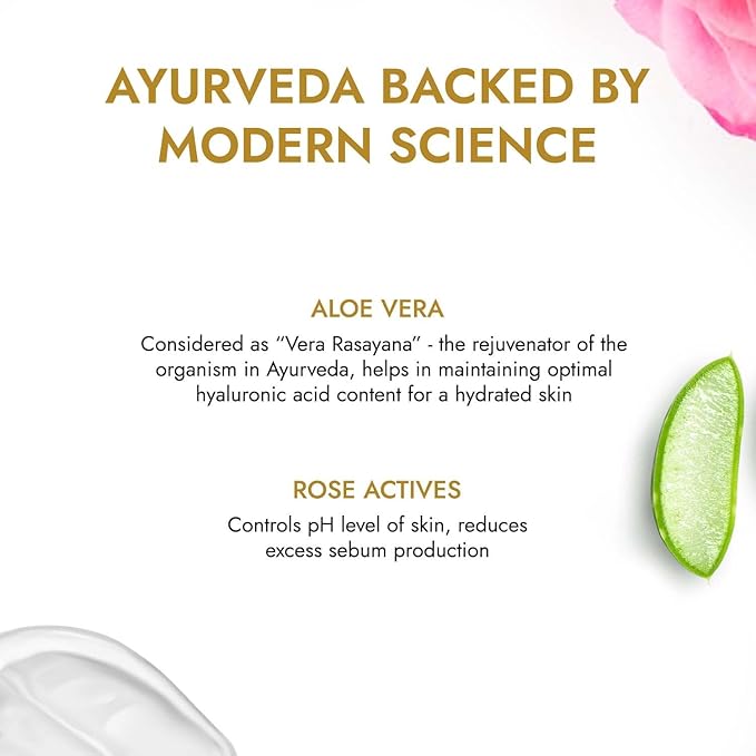 Kapiva Skin Rituals Aloe Rose Gel 200 gms | After-sun Soothing Gel | For Sunburn Relief & Hydration | Clinically Tested Rose Actives| Ayurvedic Tan Minimiser