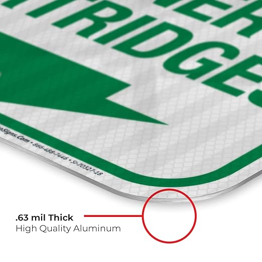 Recycle Toner Cartridges Sign, 12x18 Inches, 3M EGP Reflective .063 Aluminum, Fade Resistant, Made in USA