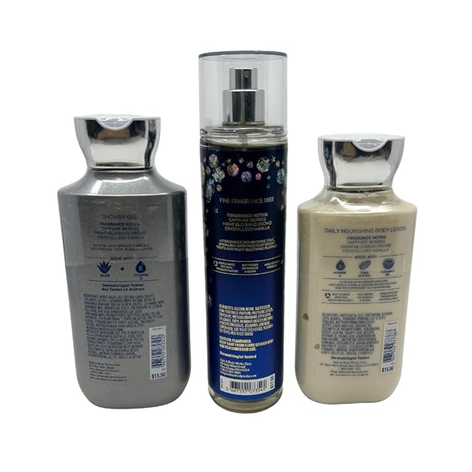 Bath & Body Works DREAM BRIGHT 3-piece Gift Set with a Blue Bow for Holidays & Gifts - Shower Gel, Mist & Body Lotion