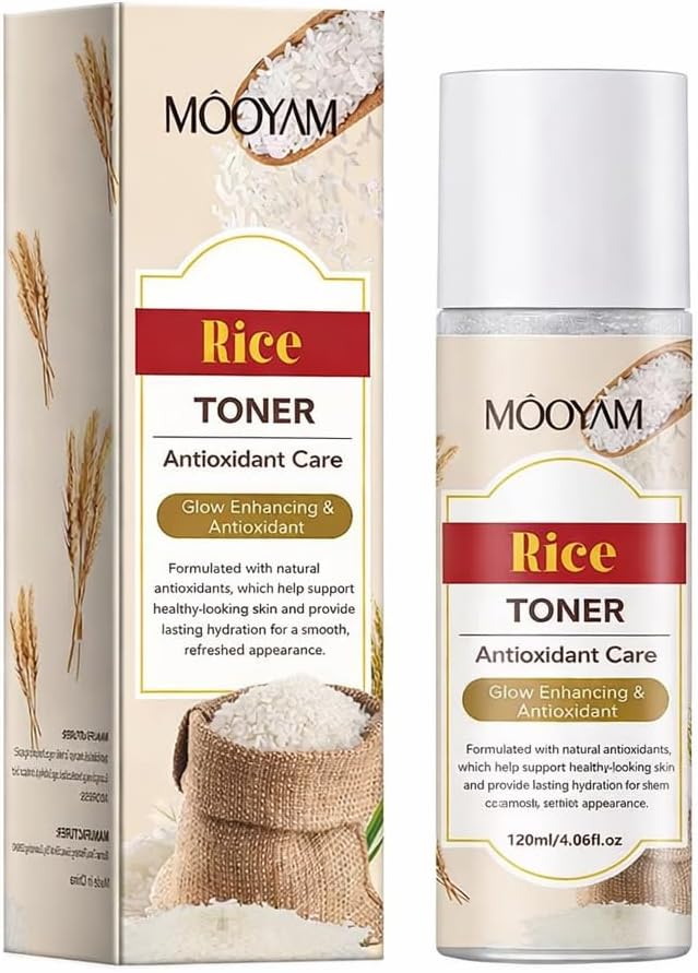 Rice Toner, Antioxidant Care, Glow Enhancing, 120ml/4.06fl.oz