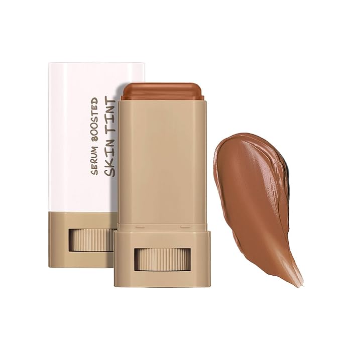 Beauty Balm Serum Boosted Skin Tint, Foundation Makeup Stick Hydrating Tinted Moisturizer, Lightweight and Buildable Solid Tinted Hydrating Serum Foundation Contour Stick, Natural Finish(03#)