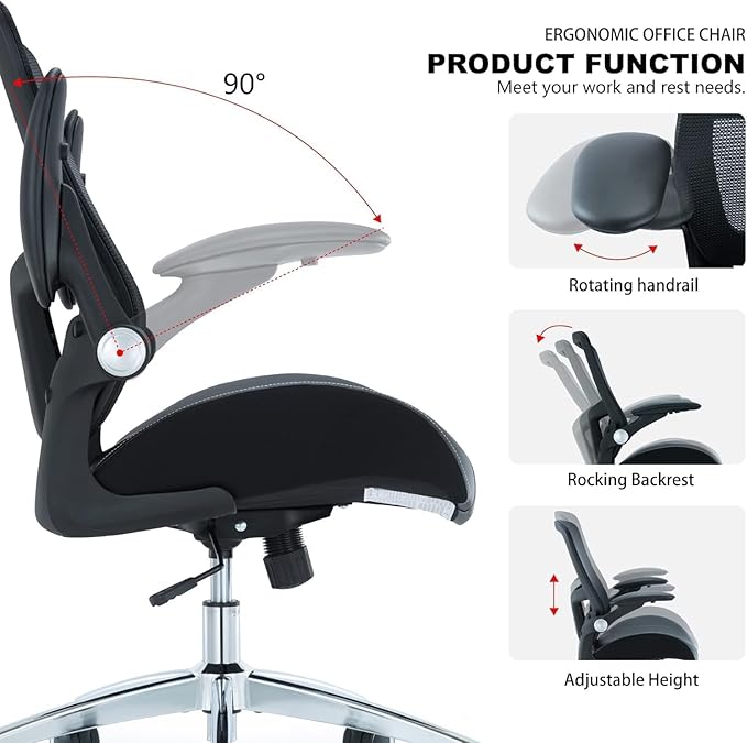 Office Chair Ergonomic Desk Chair-400lbs Big and Tall Heavy Duty, Wide & Soft 3D Modeling Foam Cushion Home Office Desk Chair with Adjustable Seat Height, Executive Computer Task Chair