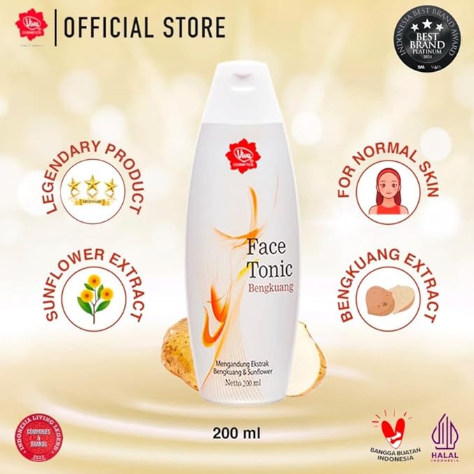 Viva Cosmetics, Face Tonic, 200ml, Bengkuang (Pack of 1)