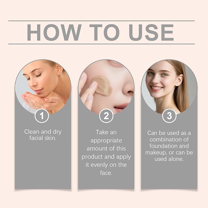 Bb Cream Foundation, Spf 65+ Makeup, Nourishing Foundation with Moisturizing Formula, Cosmetics with Lightweight Coverage, Beauty Products, Bb Cream for Summer Swimmers Athletes Travel