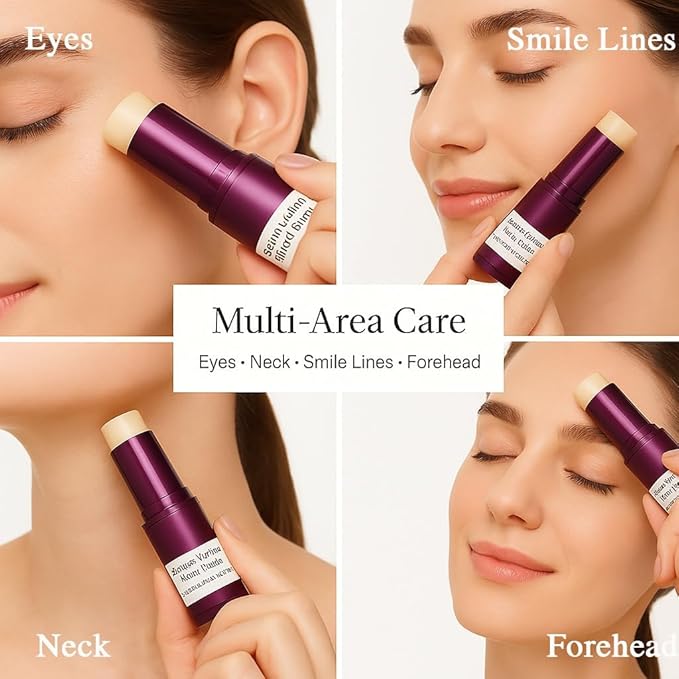 Eye Care Duo – Calcium Volume Multi Balm Stick + Hydrogel Under Eye Patches 60ea (30 Pairs), Hydrating & Smoothing Eyes Treatment, Gentle on Skin, Travel-Friendly