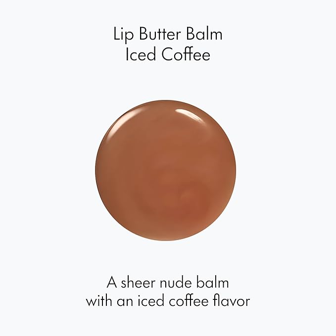 Ruby & Millie Tinted Lip Balm Ice Coffee - Hydrating Moisturizing Lip Butter Balm Treatment - Glossy Vegan Lipbalm 0.5 Oz