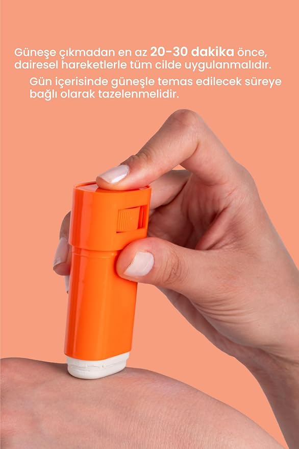 Bade Natural SPF 50 Mineral Sunscreen Stick – Zinc Oxide Broad Spectrum Protection for Face – With Plant-Based Oils – Water-Resistant Sun Stick, 0.56 oz
