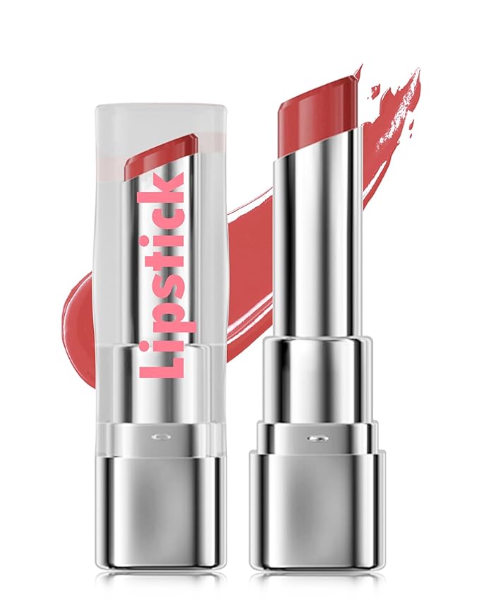 Tinted Lip Balm Moisturizing Lipstick, Red Colored Sheer Hydrating Nourishing Lip Stain for Dry Lips, Highly Pigmented Soft Texture Waterproof Transfer-Proof Lips Gloss for Women Makeup Gifts-04