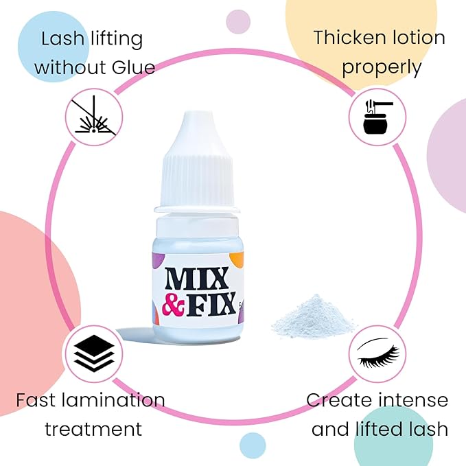PERMANIA Korean Lash Lift Powder, Super Mix Eyelash Perm Solution Achieve Glue-free for Lash Lift, Salon Use (Only Powder-Blue)