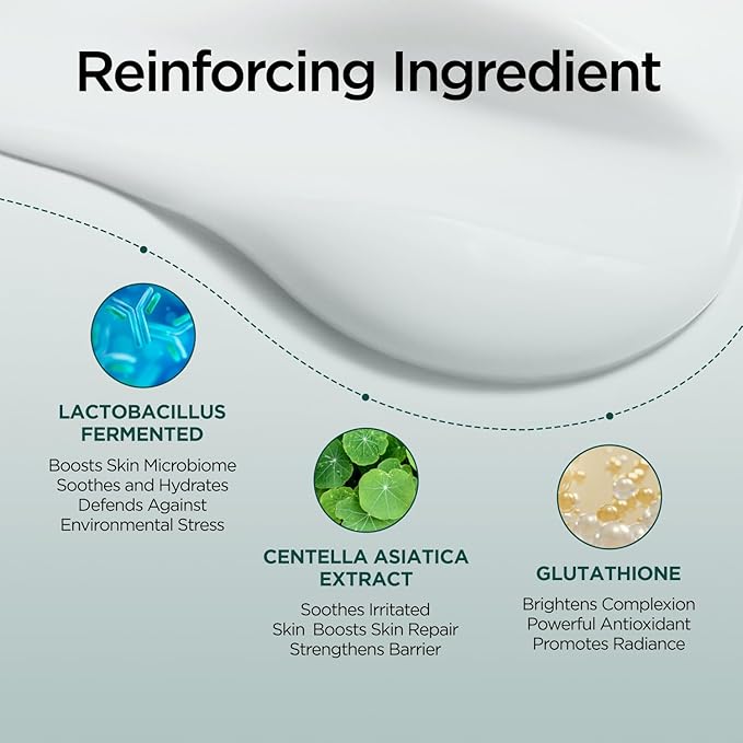 P.CALM Cato Cream | Glutathione & Centella Asiatica for Barrier Repair, Moisturizer for Blemish Marks & Deep Hydration, Daily Face Cream for Sensitive Skin | Korean Vegan Skincare, 80ml / 2.70 fl.oz
