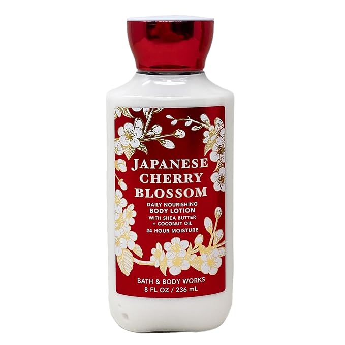 Bath & Body Works Japanese Cherry Blossom - Gift Box Set - Fine Fragrance Mist, Shower Gel and Body Lotion with a Himalayan Salts Springs Sample Soap