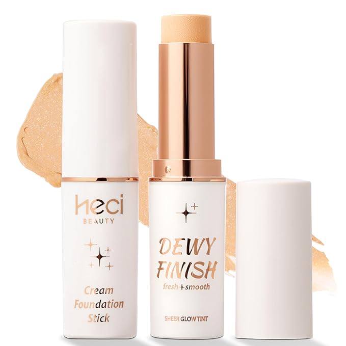 Tinted Foundation Stick, Balm to Cream Foundation with Light to Medium Coverage, Infused with Hydrating Ingredients - Fair 01, 0.25 oz