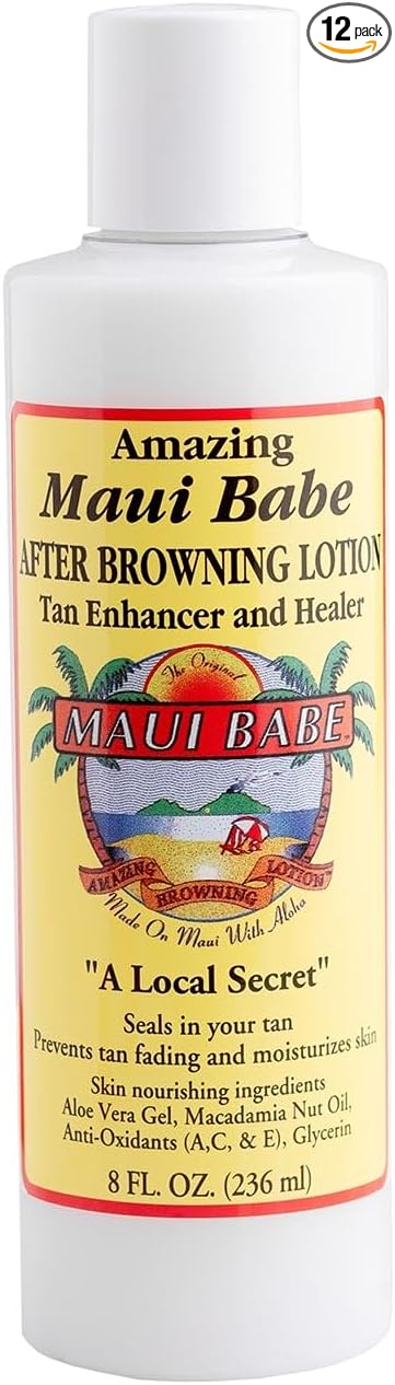 Maui Babe - After Browning Lotion - 8 oz, 12 Pack