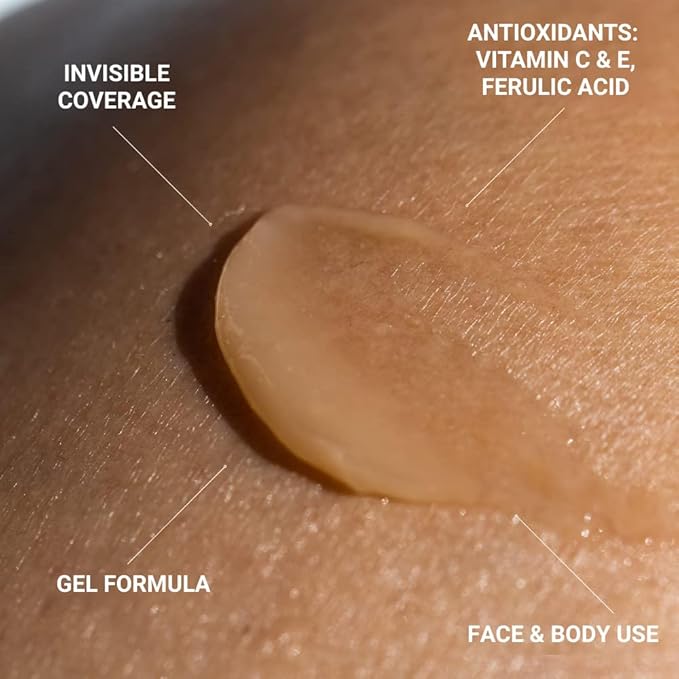 Sonrei Sea Clearly Premium SPF 50 Clear Face and Body Organoshield Sunscreen Gel | UVA, UVB & Antioxidant Enriched, UV Protection, Vegan, GMO & Gluten Free - (6.80 Fl Oz (Pack of 2)