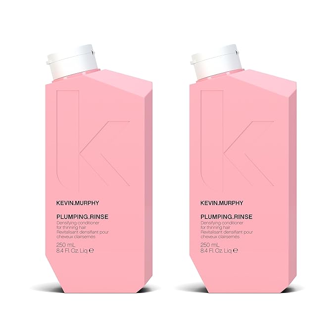 KEVIN.MURPHY PLUMPING.RINSE - Thickening Conditioner for Fine, Thin & Aging Hair - Hydrating, Adds Shine, Volume & Texture - With Bamboo Extract & Shea Butter - 250 mL / 8.4 fl oz (Pack of 2)
