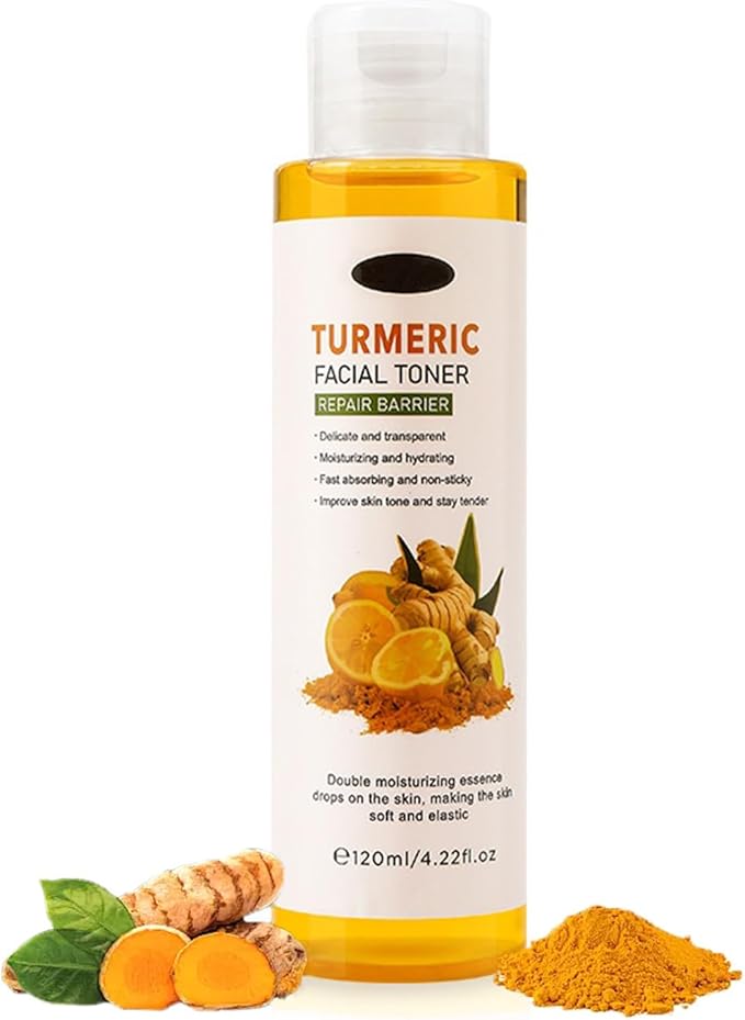 Turmeric Toner, Long-Lasting Hydration, Soothing, Evens Skin Tone for Face Hydrating Facial Toner for Women, Moisturizing Face for Dry Oily Skin 4.22 oz