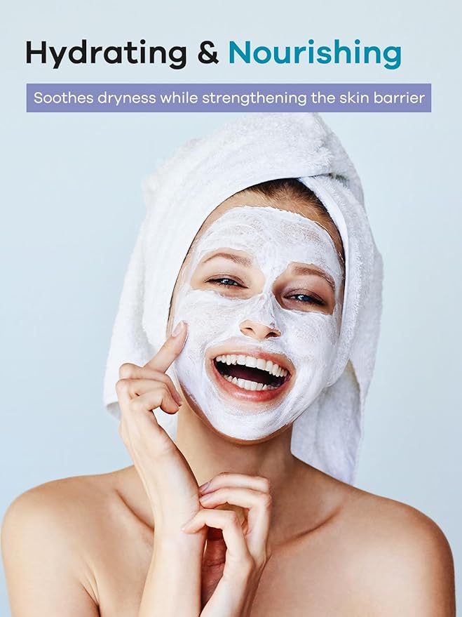 KOMFYMED Revitalizing Cream Mask – Hydrating & Soothing Cream Skincare Facial Mask with Centella Asiatica & Squalane, Face Mask for Calm Redness & Boost Skin Radiance (5.82 oz)
