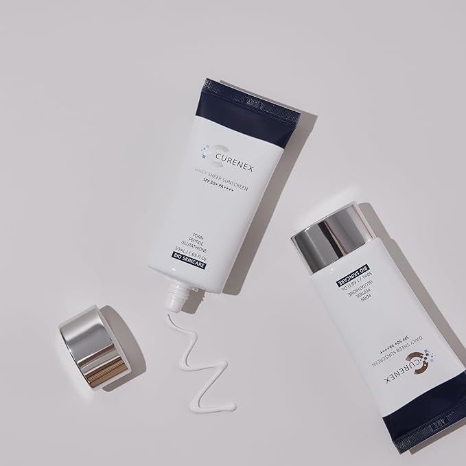 Daily Sheer Sunscreen SPF50+ PA++++ provides comprehensive protection against UVA+UVB rays while revitalizing skin with PDRN and multi-peptide complex. (1.69 fl.oz.)