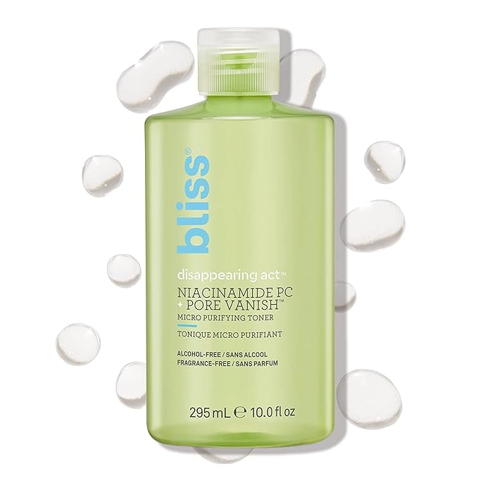 Bliss Disappearing Act Toner + Mighty Marshmallow Mask | Pore Minimizing & Radiance-Boosting Duo