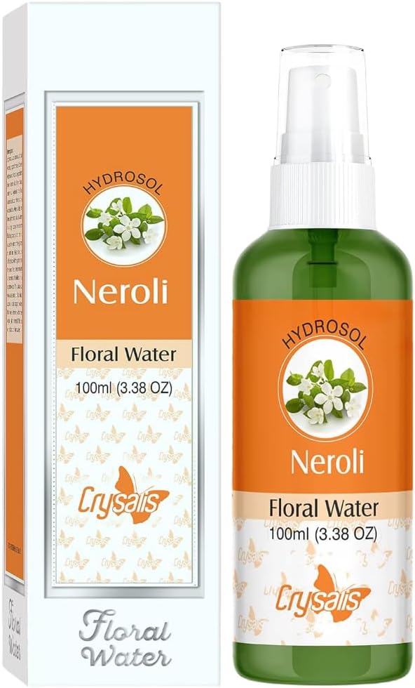 BEMT Pure Neroli Hydrosol – Steam Distilled Citrus Aurantium Floral Water, Natural Toner & Facial Mist, Refreshing Skincare Spray, Cosmetic Grade – 100ml