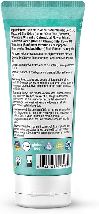 Organic Sunscreen Baby SPF30