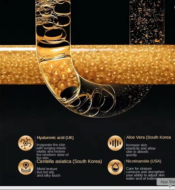 QueenLine 24K Gold 9PCS Face Toner Essence Cream Nicotinamide Anti-Aging Wrinkles Serum Facial Cleanser Kit Skin Care Set With Box