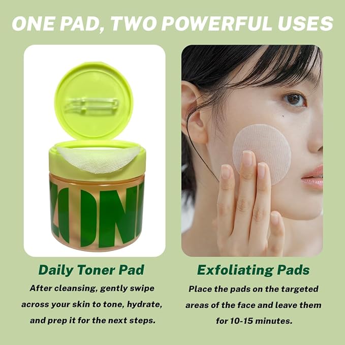 Skin Care Toner Pads for Deep Cleaning| Gentle Face Pad with Centella Asiatica & Hyaluronic acid | Soothe Redness & Strengthen Barrier,100 Pads for All Skin Types