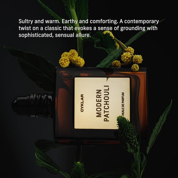 CYKLAR Perfume Oil for Skin – Modern Patchouli Scent – Sultry, Warm & Earthy Perfume Fragrance with Bergamot, Verbena & Cashmere Notes – Travel-Friendly 30ml