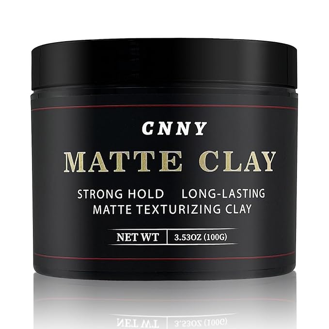 CNNY Men's Hair Styling Clay 3.53 oz, Firm Hold, Matte Finish, Hair Clay with Natural Ingredients, Add Volume & Texture, Premium Men’s Hair Type