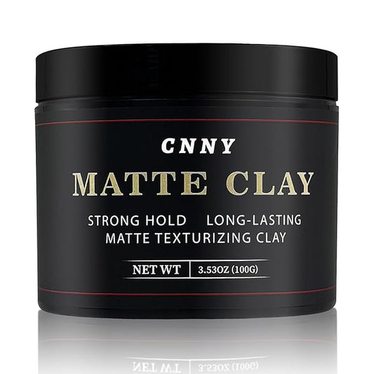 CNNY Men's Hair Styling Clay 3.53 oz, Firm Hold, Matte Finish, Hair Clay with Natural Ingredients, Add Volume & Texture, Premium Men’s Hair Type