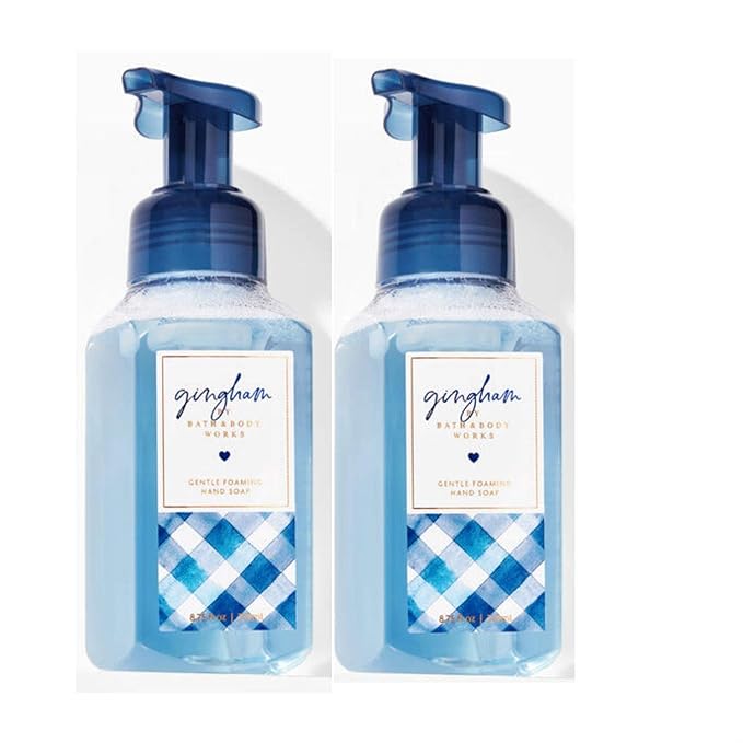 Bath and Body Works Gingham Gentle Foaming Hand Soap 8.75 Ounce 2-Pack (Gingham)