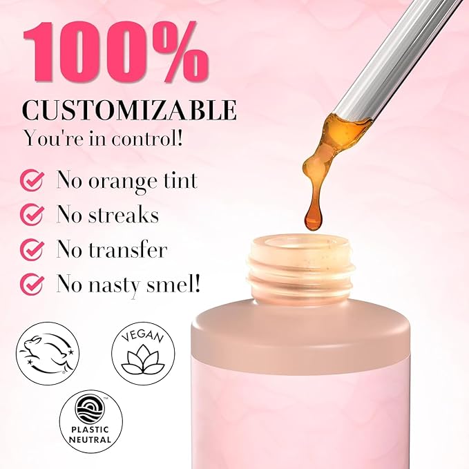 Sunless Tanning Drops To Drink, Drinkable Sunless Tanning Drops, Moisturizing Bronzing Tanner for Face & Body, Toxin Free Tanner for Fake Tan