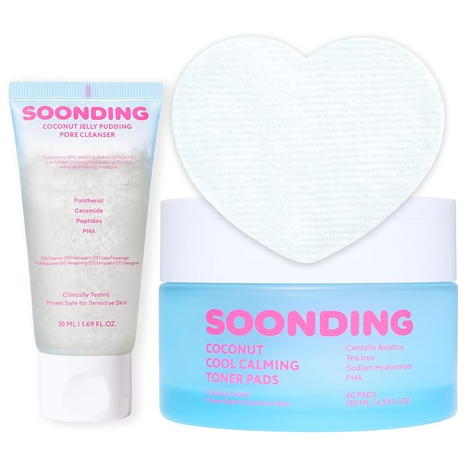 Gentle Exfoliating Duo - Jelly Pudding Pore Cleanser 50ml + Cool Calming Toner Pad