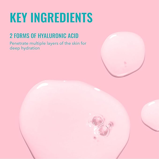 Good Molecules Hyaluronic Acid Serum Pack 2 – 75 ml / 2.5 fl oz Each | Lightweight Facial Serum with 1% Hyaluronic Acid for Hydration