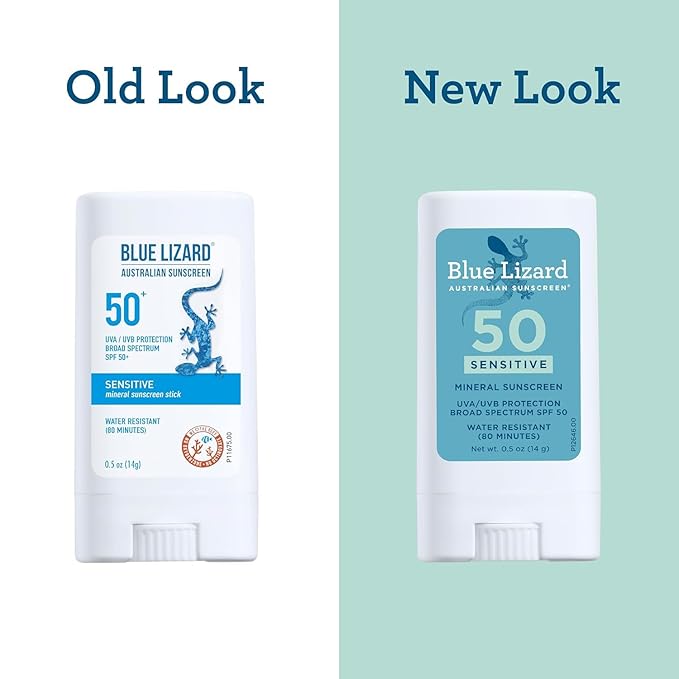 Blue Lizard Spf#50+ Sensitive Stick Australian Sunscreen 0.5 Ounce (Pack Of 6)