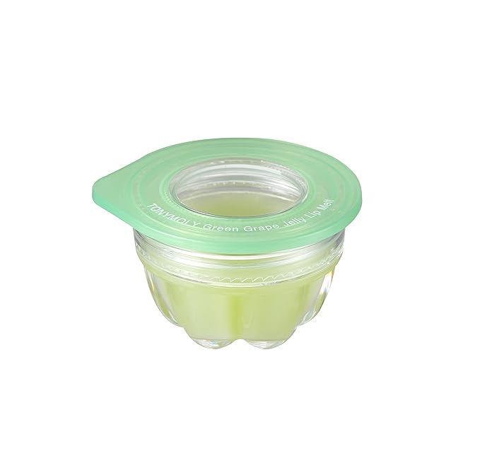 TONYMOLY Jelly Lip Melt, Moisturizing, Hydrating & Nourishing Lip Balm Treatment, Green Grape, 0.31 oz.