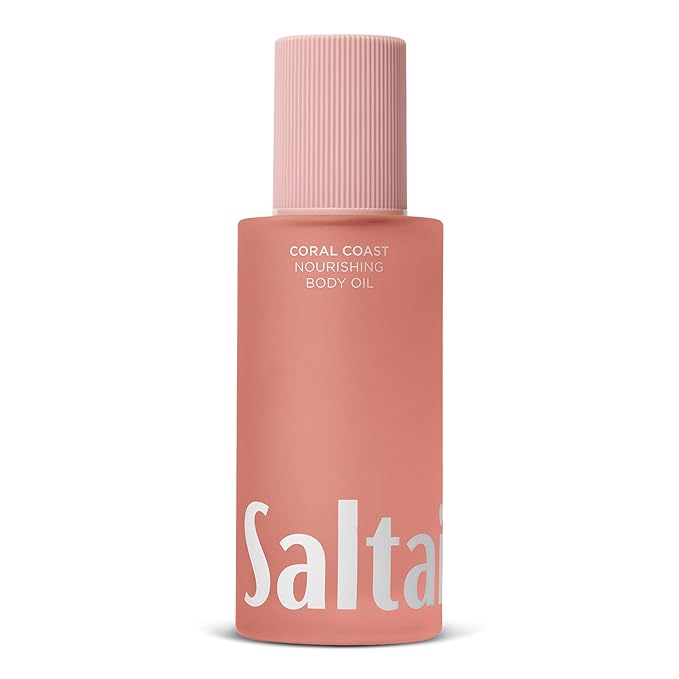 Saltair Body Oil – Silky After Shower and Bath Dry Oil for Women and Men – Non-Greasy, Well-Absorbing Moisturizer for Hydrating Dry Skin – Coral Coast Scent, 4oz