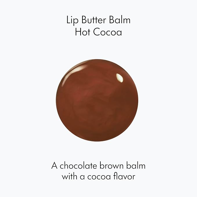 Ruby & Millie Tinted Lip Balm Hot Cocoa - Hydrating Moisturizing Lip Butter Balm Treatment - Glossy Vegan Lipbalm 0.5 Oz