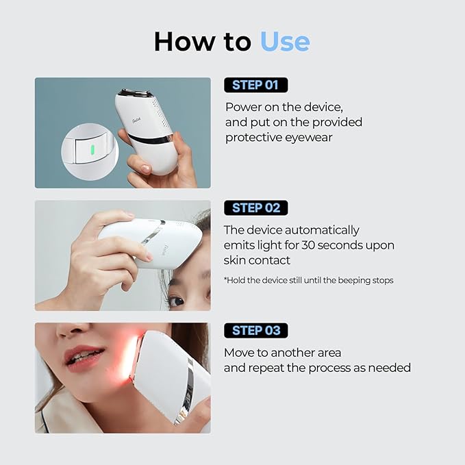 Aalok Snowfit | Red Blue Green LED Light Facial Theraphy, 3in1 Spot Targeted Home Skincare for Firming, Clear Skin, Even Tone