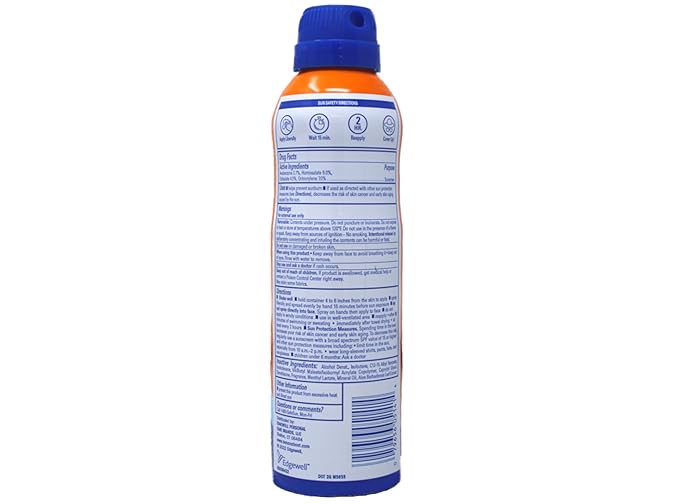 Banana Boat Sport Performance Coolzone Continuous Spray Sunscreen SPF 50+ 6 OZ - (Pack of 2)