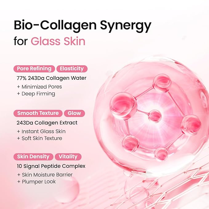 BIODANCE Collagen Peptides Jelly Serum Mist, Hydrating Face Mist, Plumping, Anti-Aging Face Spray, Sprayable Hydrogel, Travel Essentials & Self Care Gifts for Women, Korean Skin Care | 1.69 fl.oz
