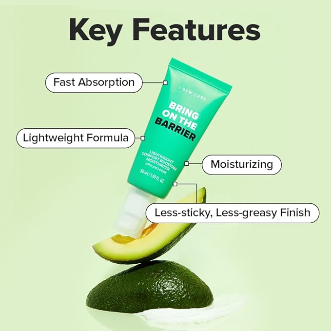 I DEW CARE Lightweight Boosting Moisturizer - Bring On The Barrier | Strengthening, Soothing for Combination Skin and Oily Skin, Balance Excess Sebum, Fast Absorption, Hydrating, 50mL