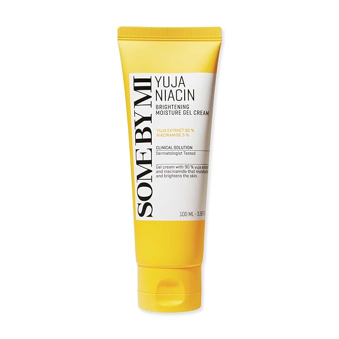 SOME BY MI Yuja Niacin Brightening Moisture Gel Cream - 3.38Oz, 100ml - Made from 10 Vitamin for Dull-Looking Skin - Mild Moisturizer for Skin Calming, Melasma and Blemish Care - Korean Skin Care