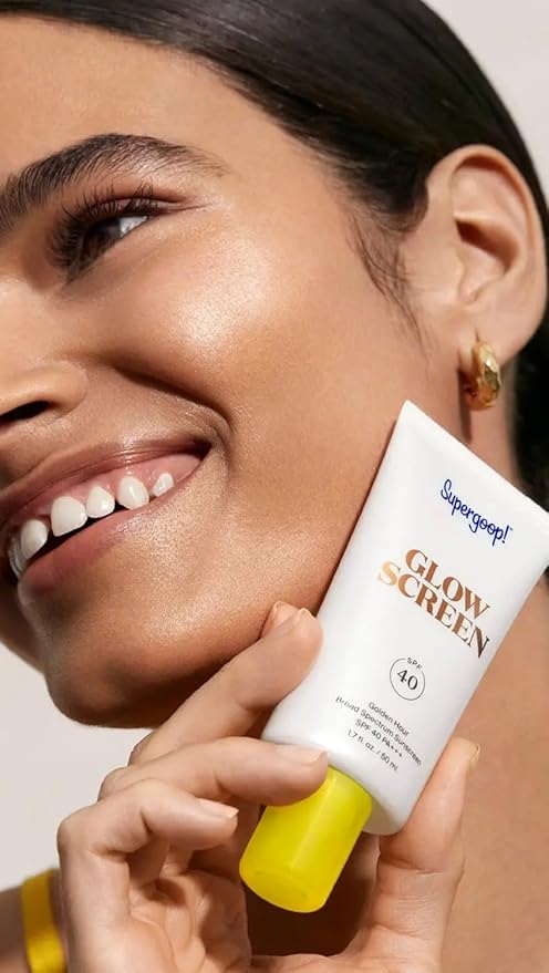 Supergoop! Glowscreen SPF 40, Golden Hour (Bronze Glow) - 1.7 fl oz - Glowy Primer + Broad Spectrum Tinted Sunscreen - Helps Filter Blue Light - Hydration - Hyaluronic Acid & Vitamin B5