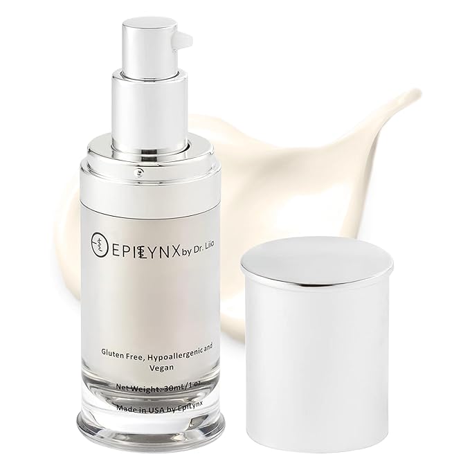 EPILYNX Face Moisturizer Lotion - Illuminating Moisturizer Face Cream for Dry & Sensitive Skin - with Hyaluronic Acid, Aloe Vera, Borage Oil & Peptides - Vegan Cruelty-Free Moisturizing Cream - 30 ml