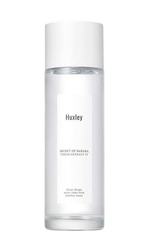 Huxley Secret of Sahara Toner: Extract It – pH-Balanced Hydrating Korean Toner, Watery Toning Water for Skin Prep After Cleansing, Lightweight Daily AM/PM Use | 120 mL / 4.06 fl. oz.