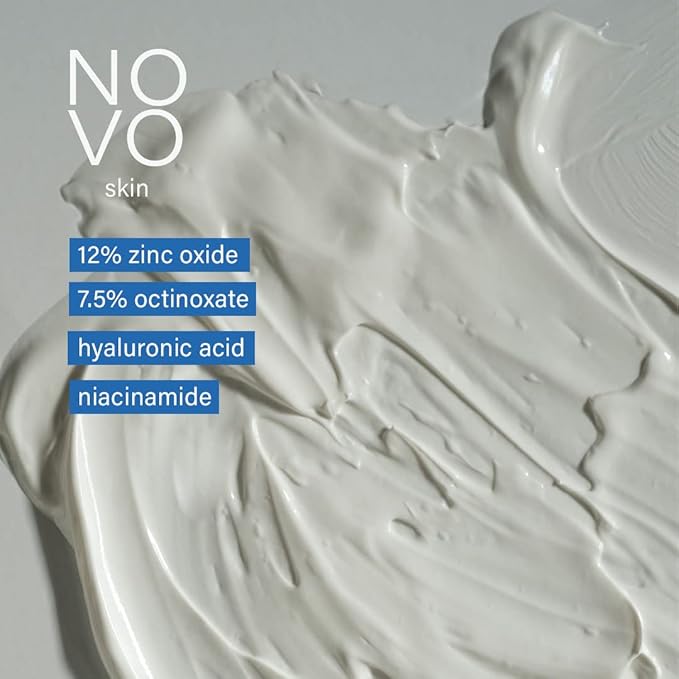 Collagen Boosting Sunscreen + Moisturizer SPF 45 w/ Hyaluronic Acid & Niacinamide. Anti aging. Broad Spectrum UVA / UVB / Blue light. Mineral based Zinc Oxide lotion, Non greasy, Oil-free. No White Cast. 2.0 oz pump