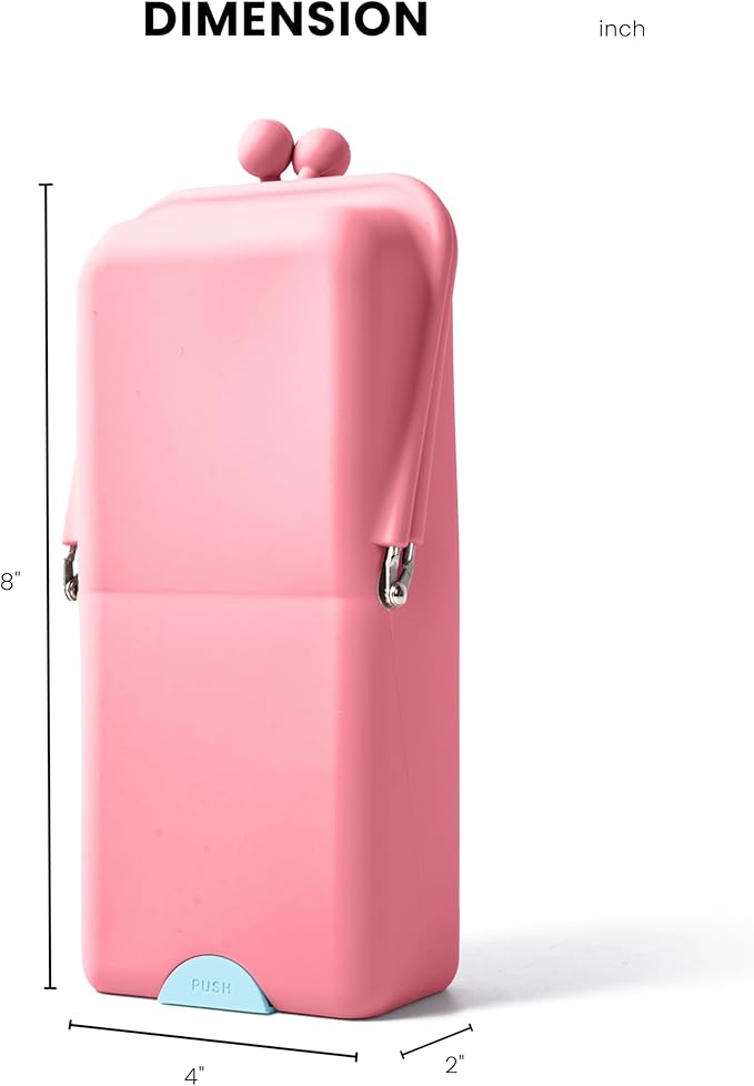 APT 1101 Makeup Brush Holder Travel Cosmetic Bag with Suction Base, Portable Cosmetic Organizer for Travel & Home, Organizer for Brushes, Beauty Tools & Accessories (Coral)