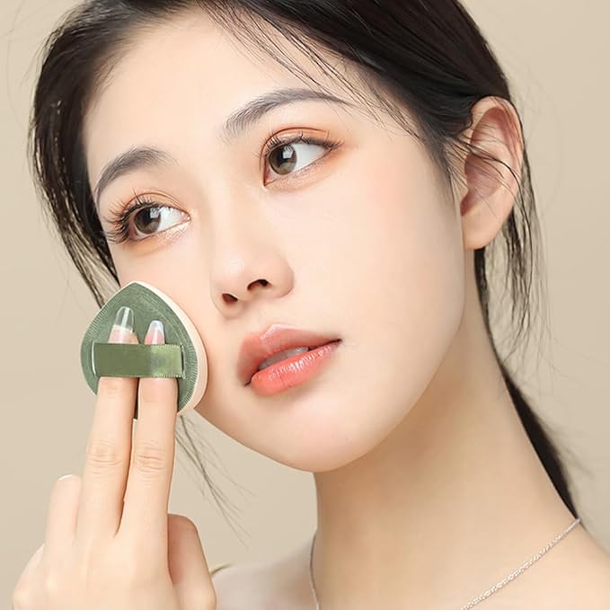 8 PACK Foundation Sponge, Korean Makeup Powder Puff Ultra Soft Sponge Puff, Makeup Cushion Puff, Cushion Puff for Foundation and Powder, for Liquid, Cream, and Powder
